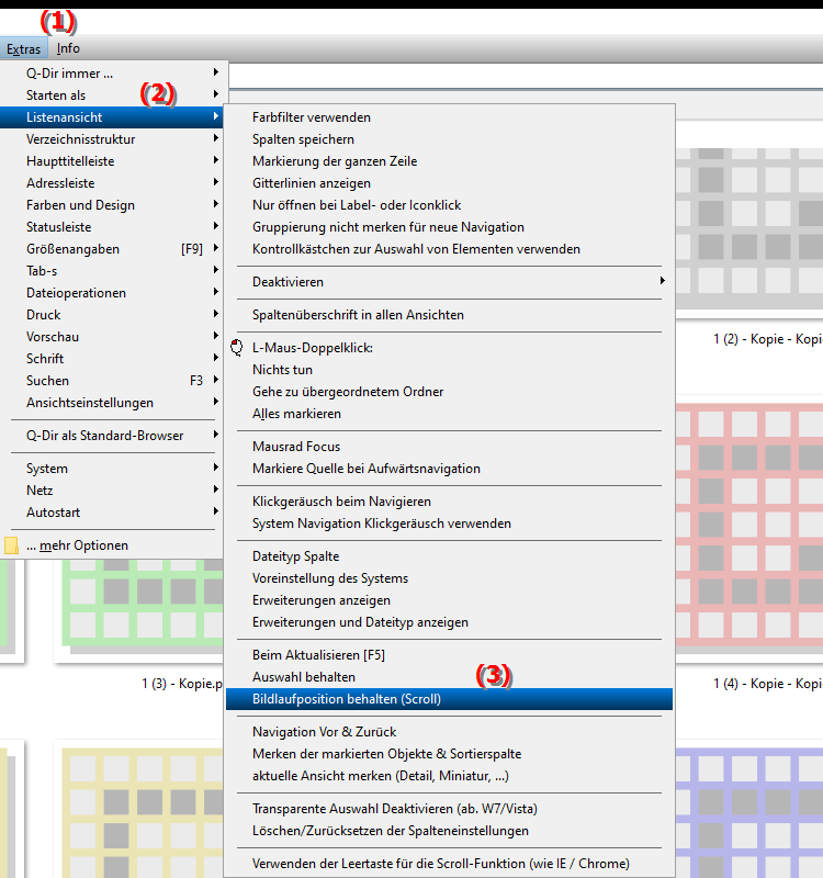 Soll die Bildlaufposition beim Aktualisieren beibehalten werden